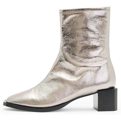 AllSaints Avril Metallic Boot Gunmetal Grey Taglia: 37 | Stivali Outlet | Donna | Grigio