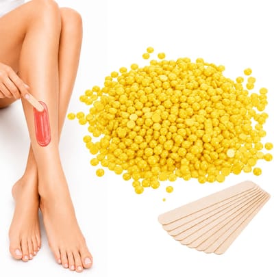Guardian Beauty Wax Bonen - Ontharing - Hypoallergeen - 250g - Honing - Met 10 stuks Spatels - Harde Wasbonen - Ontharingswax