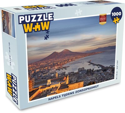 Puzzel Napoli tijdens zonsopkomst - Legpuzzel - Puzzel 1000 stukjes volwassenen