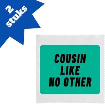 Akyol - cousin like no other brillendoekjes - Neef - geweldige neef - niemand anders - verjaardag - cadeau - kado - bedankje - geschenk - 17,8 bij 17,8 cm - 2 stuks