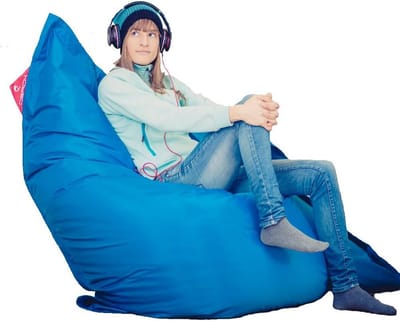 XXL Zitzak - Loungestoel - Buiten Ontspannen - Waterafstotend Materiaal - 140 x 180 cm - Blauw