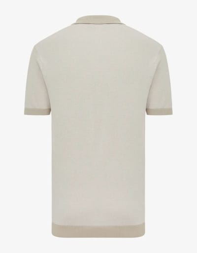 Gentiluomo Polo No Button Ss K2022-280 Heren - Polo shirt - Zand - Maat M