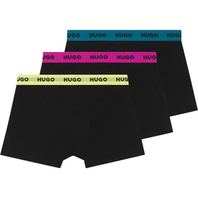 Hugo Boss Heren Boxershorts (Set van 3) (Zwart)
