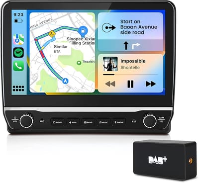 Hexinex 10.1" autoradio Geschikt voor Audi A4 S4 RS4 2000-2009 - Draadloos CarPlay, Android Auto, Androdi 15, multimediaspeler, 2GB+64GB