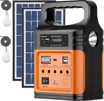 ApexArte® Powerstation - Powerbank - Stroomgenerator - Aggregaat - Zwart met Oranje