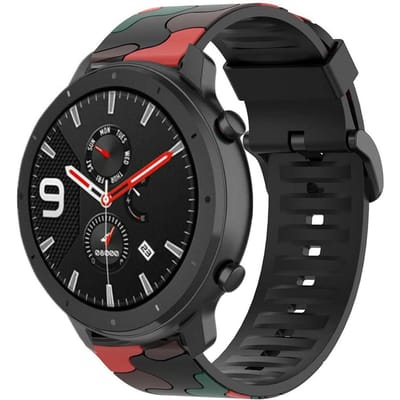 Xiaomi Amazfit GTR camouflage band (rood)