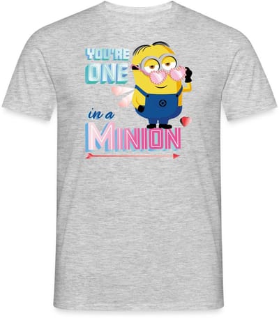 Minions Dave Youre One In A Minion Grappig Ontwerp T-Shirt Heren