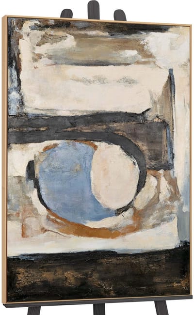 Canvas schilderij groot handgeschilderd geometrische kleuren abstract decoratief – YS-Art Gallery – Kleurrijke wanddecoratie voor woonkamer – Modern schilderij voor hal en kantoor
