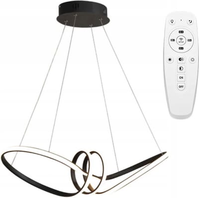 Toolight App823-Cp Long Hanglamp Zwart 25X73X95Cm