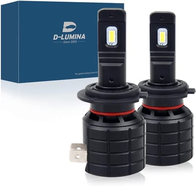 LED Auto Lampen H7 - 60W, 12000LM, Anti-Fout, Canbus, 6000K, Set van 2
