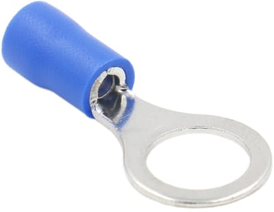 Allecto - Ring Terminal - Crimp Connectors - Vinyl Geïsoleerde Verbinding - Blauw - Elektrische Connectoren - Geschikt voor 1.5-2.5mm2