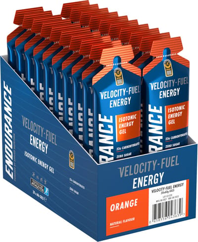 Applied Nutrition Velocity Fuel Energy - Energiegel - Energygel - Isotone Gels - Orange - 20 gels (20 x 60 ml)