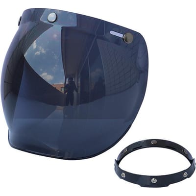 Helm Bubble Vizier Motorhelm Voorruitlens met klapbeugel voor 3Snap open helmen