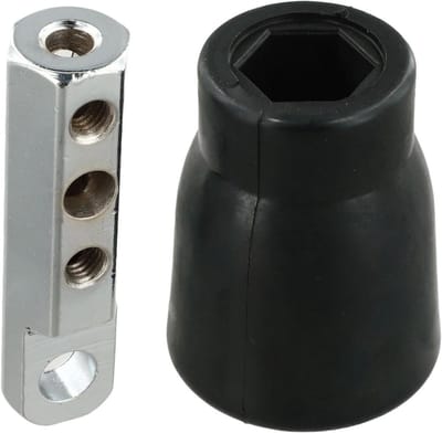 Kabelstopper Fitnessapparaat - Draadkabel Connector - Veilige Kabel Vergrendeling - Schokabsorberend Rubber - 5-6mm Kabel - Zilver