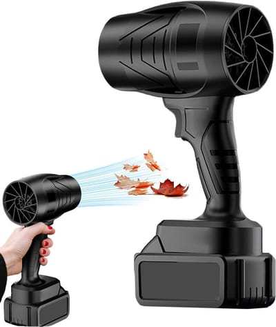 Elektrische Bladblazer - Luchtblazer Stofreiniger - Gazon Onderhoud - Turbotechnologie Krachtige Luchtstroom - 24 x 205 x 12 cm - Zwart