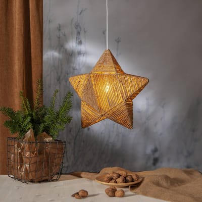 STAR TRADING Decoratie ster Rappe van papieren koorden, hangend