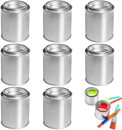 bidons Drukdeksel Metalen Lege Verfpot, Verfpotjes, Kleine Potten voor het Bewaren van Verf Bestemd voor Artistieke en Ambachtelijke Projecten (8, 100ml)
