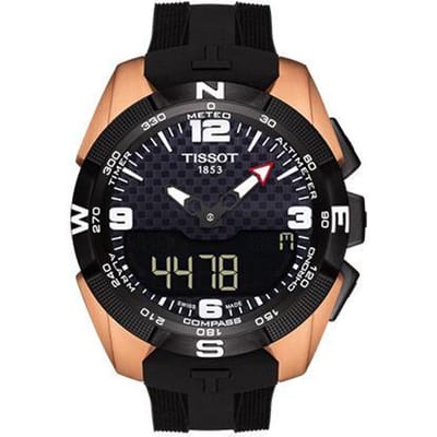Tissot T-Touch Serie Kwarts Uurwerk Zwitsers Licht Smart LCD Display NBA Speciale Editie Sport Horloge Heren horloges Zwart Goud T091.420.47.207.00 Regular Watch Box,Black Dial black