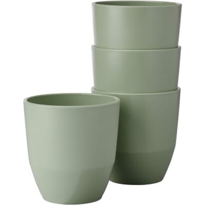 Mepal Beker Silueta 200 ml set 4 stuks - Nordic sage - campingservies - buitenservies