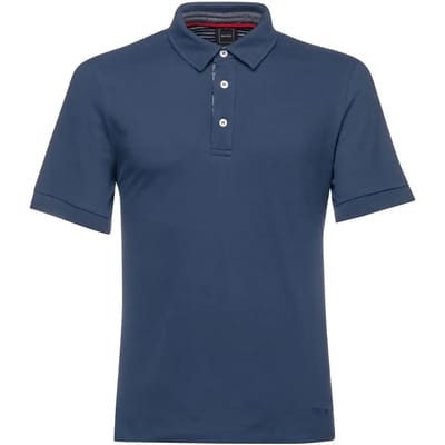 Geox Piquet Print Korte Mouw Poloshirt Blauw L Man