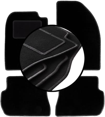 Complete set veloursmatten voor: Ford Fusion hatchback (2002-2005)
