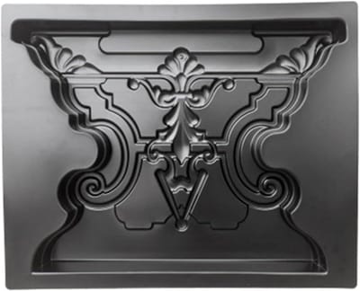 Stoel Bench Been Mal - Tuin Bestrating - Decoratie Maken - Herbruikbaar Plastic - 53x43x6cm - Zwart