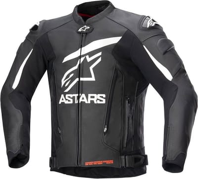 Alpinestars GP Plus V4 Leren Jas Zwart Wit - Jas