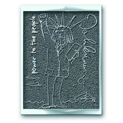 John Lennon - Power To The People Pin - Grijs