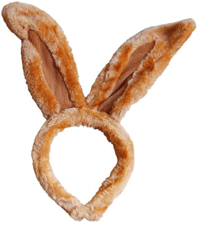 KIMU® Haarband Konijn Bruin - Diadeem Konijnenoren Oren - Oortjes Bunny Paashaas Haas Pasen Paasviering Festival