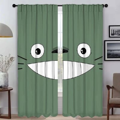 TotoroS Raamgordijn voor Kamer 2 Panelen Modern Woonkamer Gordijnen 2 Stuks Tule voor Slaapkamer Halloween Decoratie Shades Kind W50xH70cmx2pcs-CL