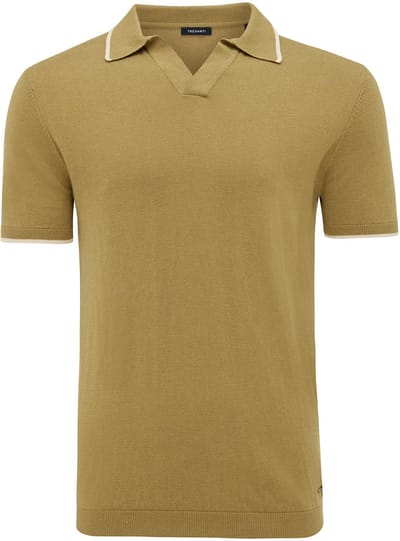 Tresanti ERSILIO V neck polo with contrast tripes Bright green (TRKWJA113 - 906)