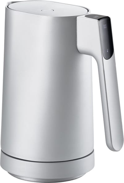 Jacob Jensen Waterkoker met temperatuurregeling - LED Touch Display - Warmhoudfunctie - BPA vrij - 1,2 liter - Zilver