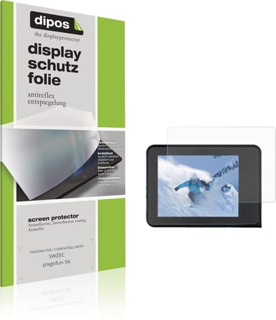 dipos – 4x Matte Beschermfolie geschikt voor SWZEC pixgofun 5K | Krasbestendige & antireflecterende Screenprotector Ultra-Thin