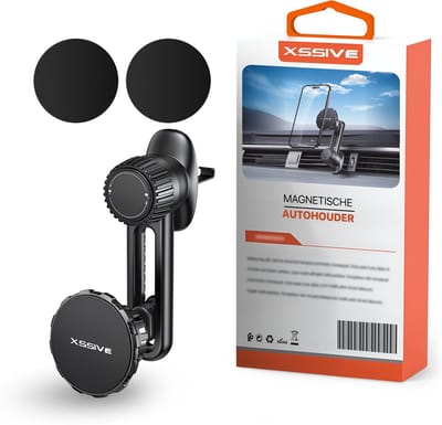 Xssive Telefoonhouders Auto Magnetisch - 360 Graden Verstelbare Arm - Universele Telefoonhouder Auto Ventilatie - GSM Houder Auto Ventilatierooster - Smartphonehouder