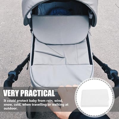 Kinderwagen Regenhoes - Beschermhoes Wandelwagen - Baby Beschermen - Universele Pasvorm - 160x150 cm - Transparant