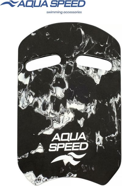 Aqua Speed SWIRL Kickboard - Zwemplank - Verbeter je Zwemtraining en Versterk je Onderlichaam - Zwart