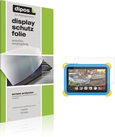 dipos – 2x Matte Beschermfolie geschikt voor Laptok KT1008 | Krasbestendige & antireflecterende Screenprotector Ultra-Thin
