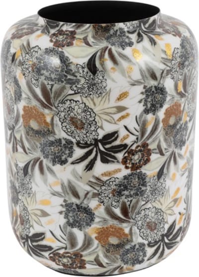 Vaas Peony L wit-bruin 27x27x34cm. - Countryfield