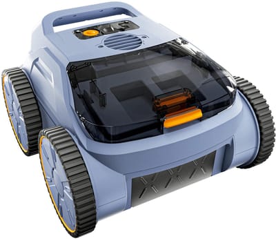 Miryx Zwembadstofzuiger - Zwembadrobot - Draadloos - Bodemzuiger - 150 Minuten - Werkt tot 2000 m2 - 45.000 Pa Krachtige Zuigkracht - Muurklimmen