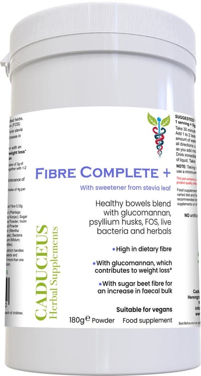 CADUCEUS herbal-supplements Fibre Complete + poeder - vezelrijk - 180 g