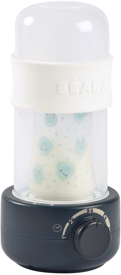 Béaba Baby Milk Second Flessenwarmer onderweg - Flesverwarmer - Sterilisator - Blauw