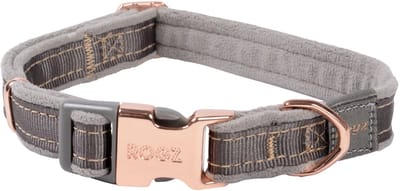 Rogz Urban Halsband Duifgrijs&Grijs&Rosé - Hondenhalsband - M