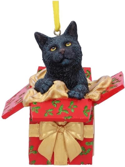 Nemesis Now Present Cat Unisex Kerstballen - Neutraal - Standard