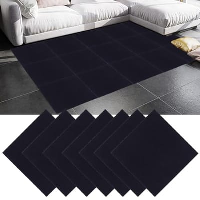 PromoHome 30 stuks zelfklevende tapijttegels 30x30 cm - Donkerblauw - Voor kantoor, woonkamer, balkon