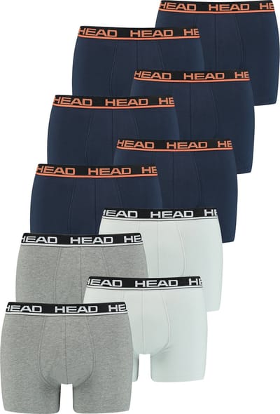BOXERS Pack van 10 Head Heren Basic Boxer Broek Shorts Ondergoed Ondergoed Pack van 10
