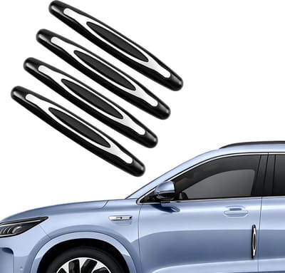 4x Universele Zelfklevende Autodeur Beschermstrips - Antikras en Anti-botsing Randbescherming Zwart