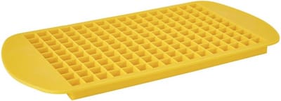 CHPN - Ijsklontjesmal - Mini ijsklontjes - Ijsklontjes vorm - ijsklontjes - Ijsklontjes maken - Ice mold - Siliconen mal - Geel