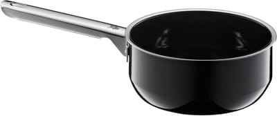 Steelpan - Kleine pan Melkpan - Koken Melk - Krasbestendig Keramiek - 16 cm 1.3 Liter - Zwart