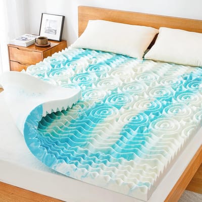 Comfortabele Twin XL Matrastopper met 7,5 cm Geltraagschuim en 5 Zones Ondersteuning