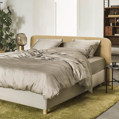 KOALA HUG Dekbedovertrek 100% Tencel lyocell, parel beige 140x220 + 1 kussensloop 60x70 – Temperatuurregulerend | Ventilerend & Absorberend | Anti-allergie & Hypoallergeen | Zacht voor huid & haar | 100% Plantaardig | Plasticvrij